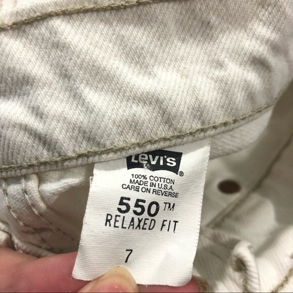 Levi’s Vintage 550 Relaxed Fit Denim Shorts Size 7 - Picture 10 of 11